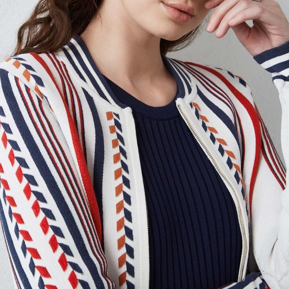 BCBG MaxAzria Thomas Jacquard Bomber Jacket - Picture 2 of 8